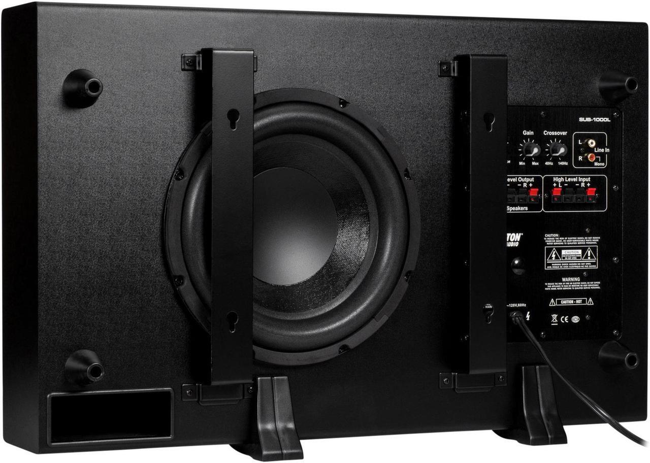 Alt view image 5 of 10 - Dayton Audio SUB-1000L 10" 100 Watt Low-Profile Powered Subw 300-639