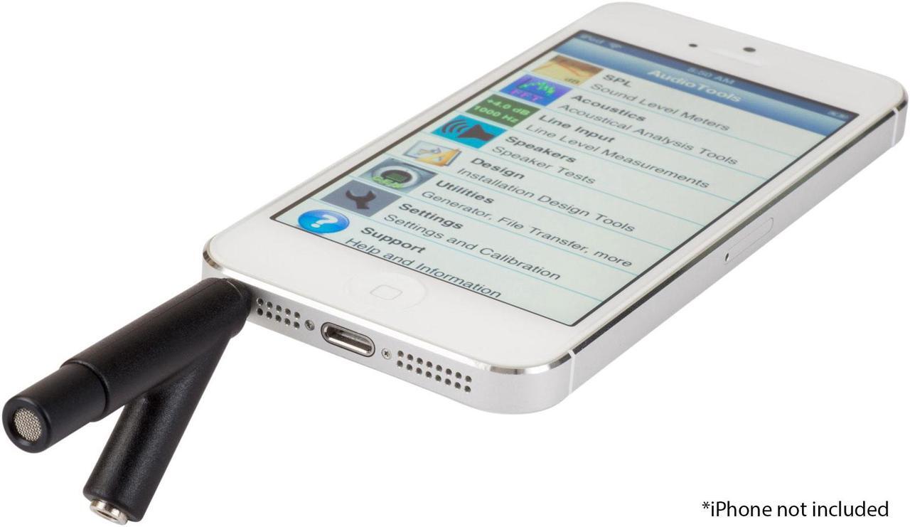 Alt view image 5 of 15 - Dayton Audio iMM-6 iDevice Calibrated Microphone  390-810