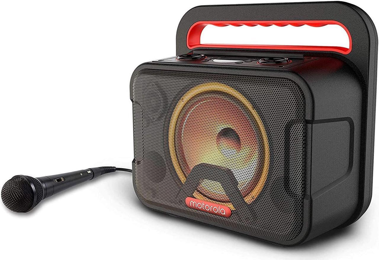 Alt view image 2 of 2 - Motorola Sonic Maxx 810 Portable Bluetooth Speaker, IPX4 w/ LED, w/ Karaoke Mic