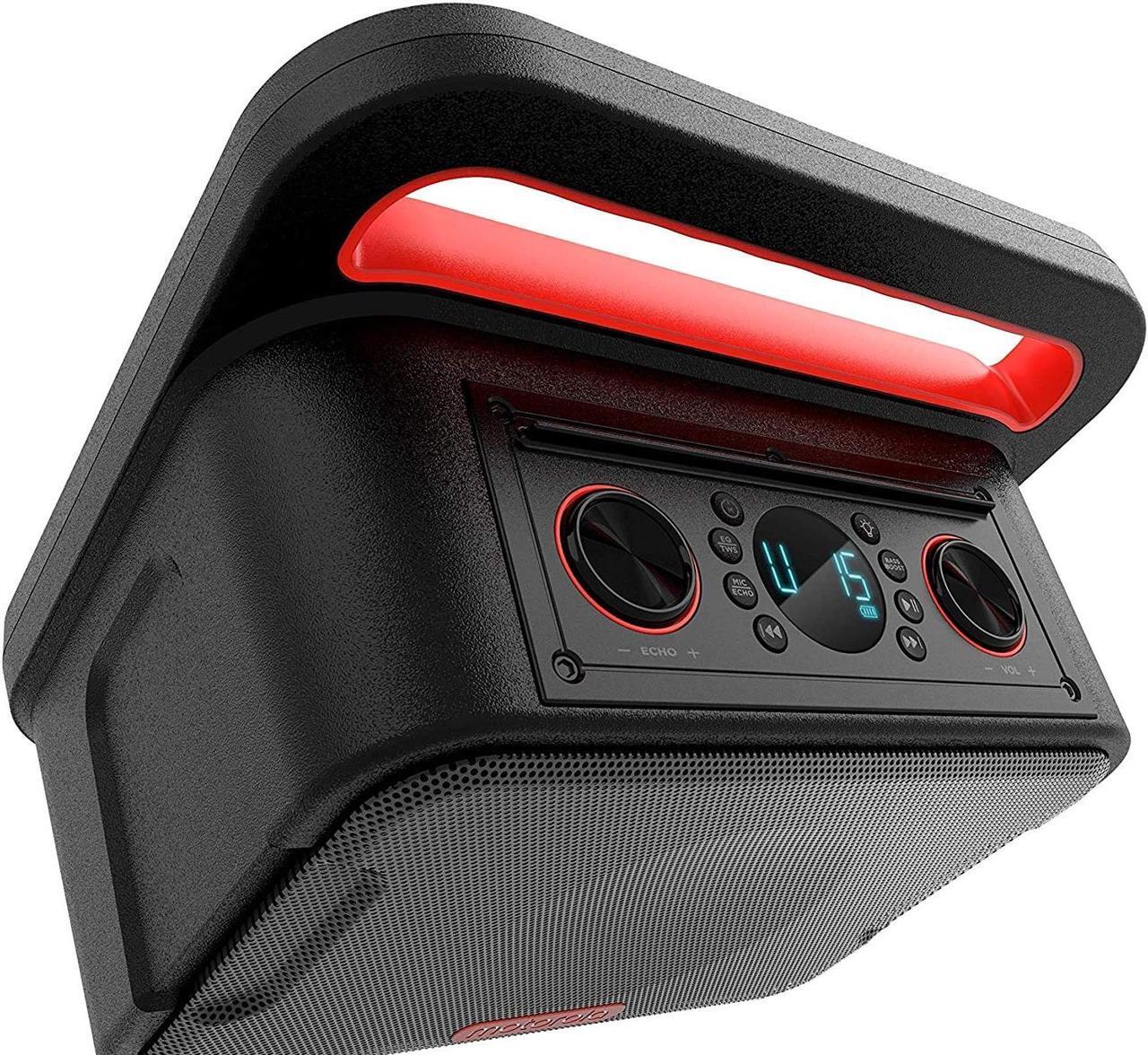 Main image of Motorola Sonic Maxx 810 Portable Bluetooth Speaker, IPX4 w/ LED, w/ Karaoke Mic