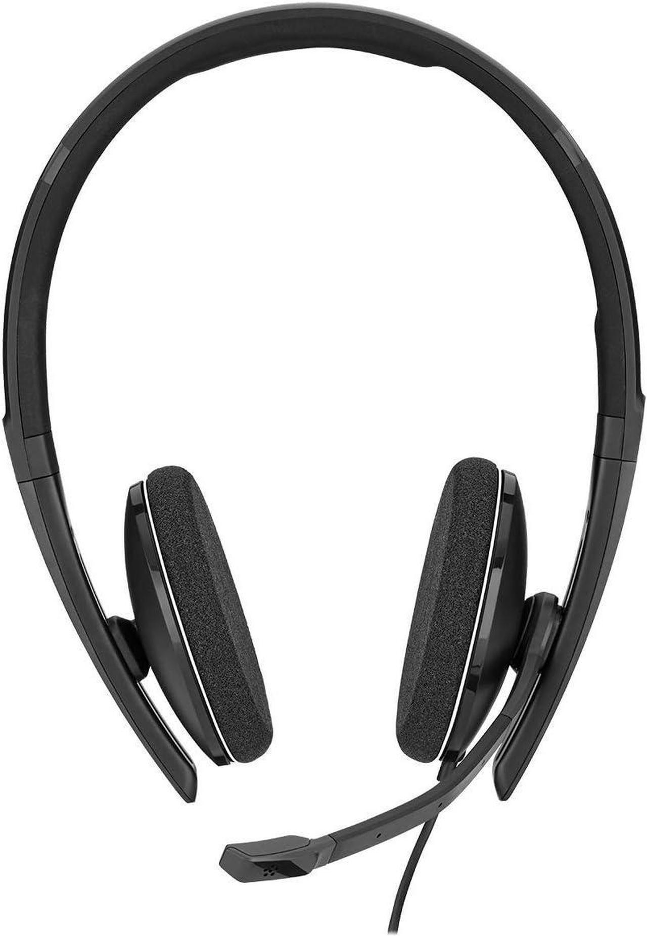 Alt view image 4 of 7 - Sennheiser PC 8.2 USB On-Ear Headset With In-Line Volume Control - Secure Fit Headband - No Slippage - Passive Noise-Cancellation Adjustable Microphone - for Internet Telephone Users and E-Learners