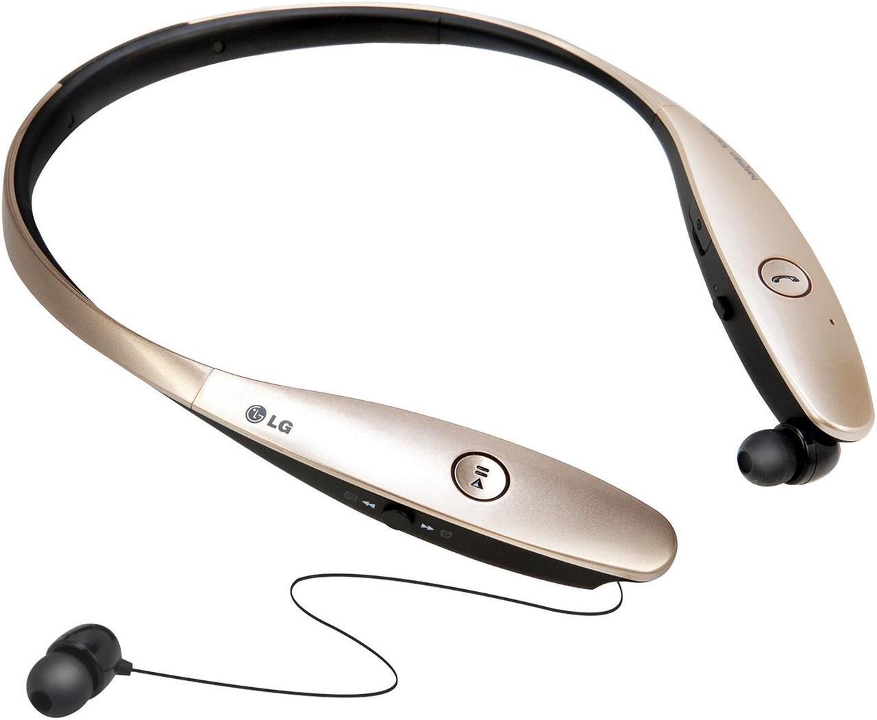 Alt view image 2 of 4 - LG Electronics Tone Infinim HBS-900 Bluetooth Wireless Stereo Headset- Retail Packaging - Gold