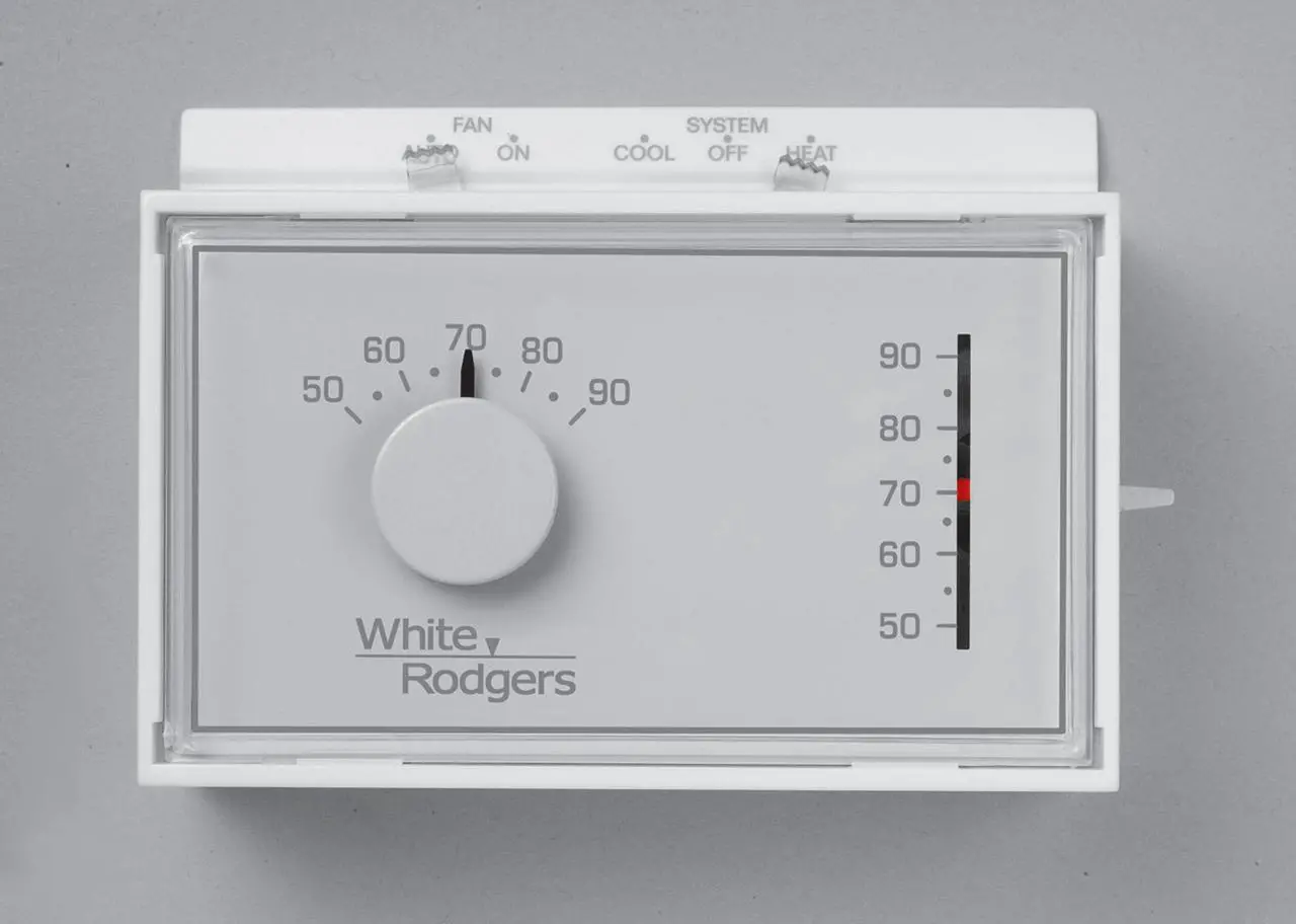 Main image of WHITE-RODGERS 1F56N-444 Standard Mechanical Thermostats, 1 H, 1 C, Hardwired,