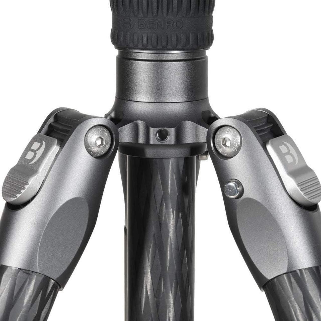 Alt view image 10 of 14 - Benro Rhino Carbon Fiber Three Series Travel Tripod with VX30 Head