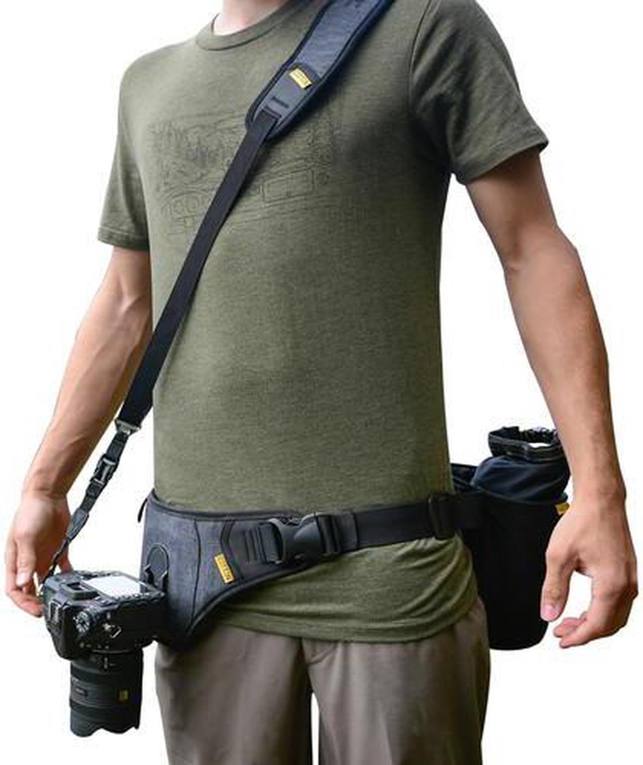Alt view image 2 of 10 - Cotton Carrier 500CBS SlingBelt 1-Camera Carrying Harness with Tether