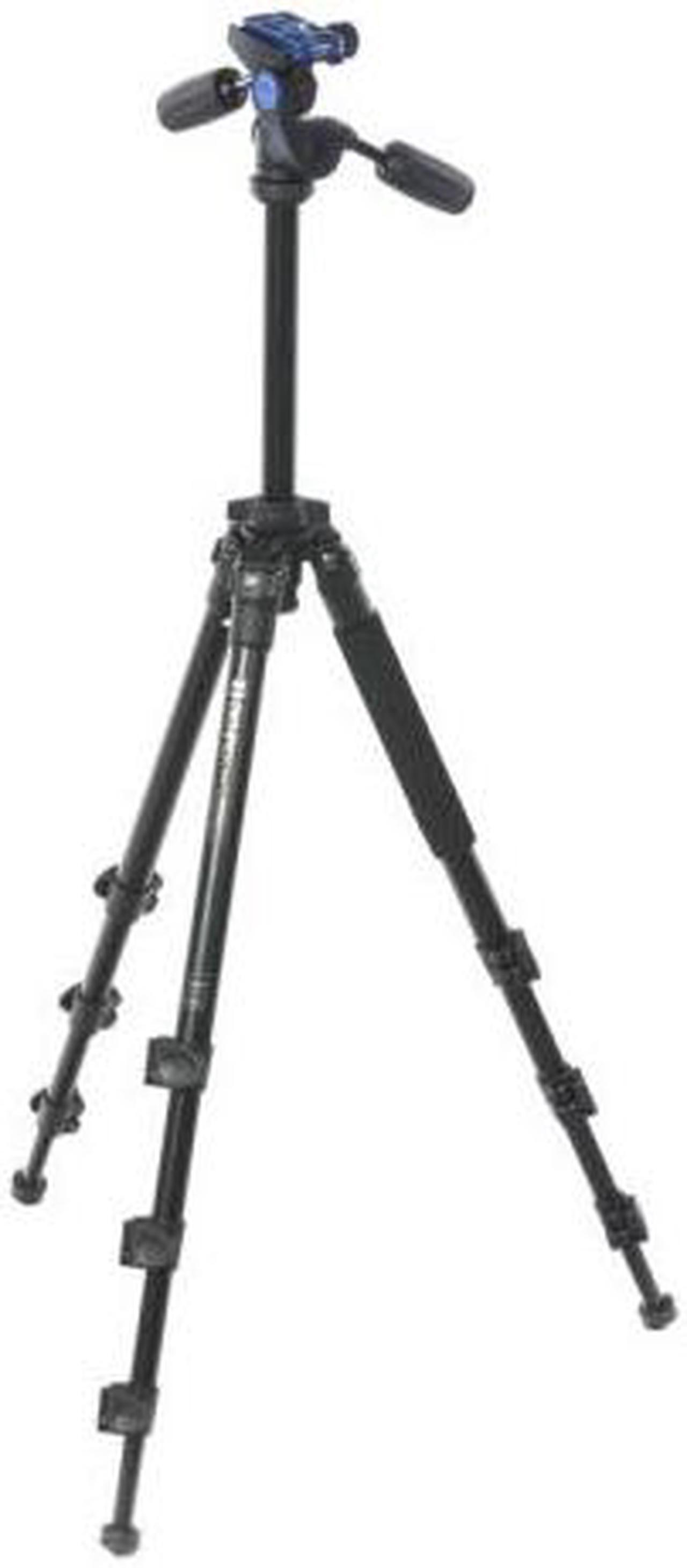 Alt view image 7 of 12 - Benro Adventure 4-Section Aluminum Tripod with HD1A 3-Way Pan/Tilt Head