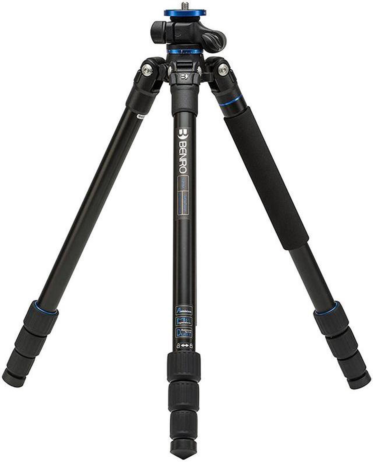 Alt view image 16 of 20 - Benro Go Plus FGP28A 4-Section Al Travel Tripod with Monopod, 65.2" Height