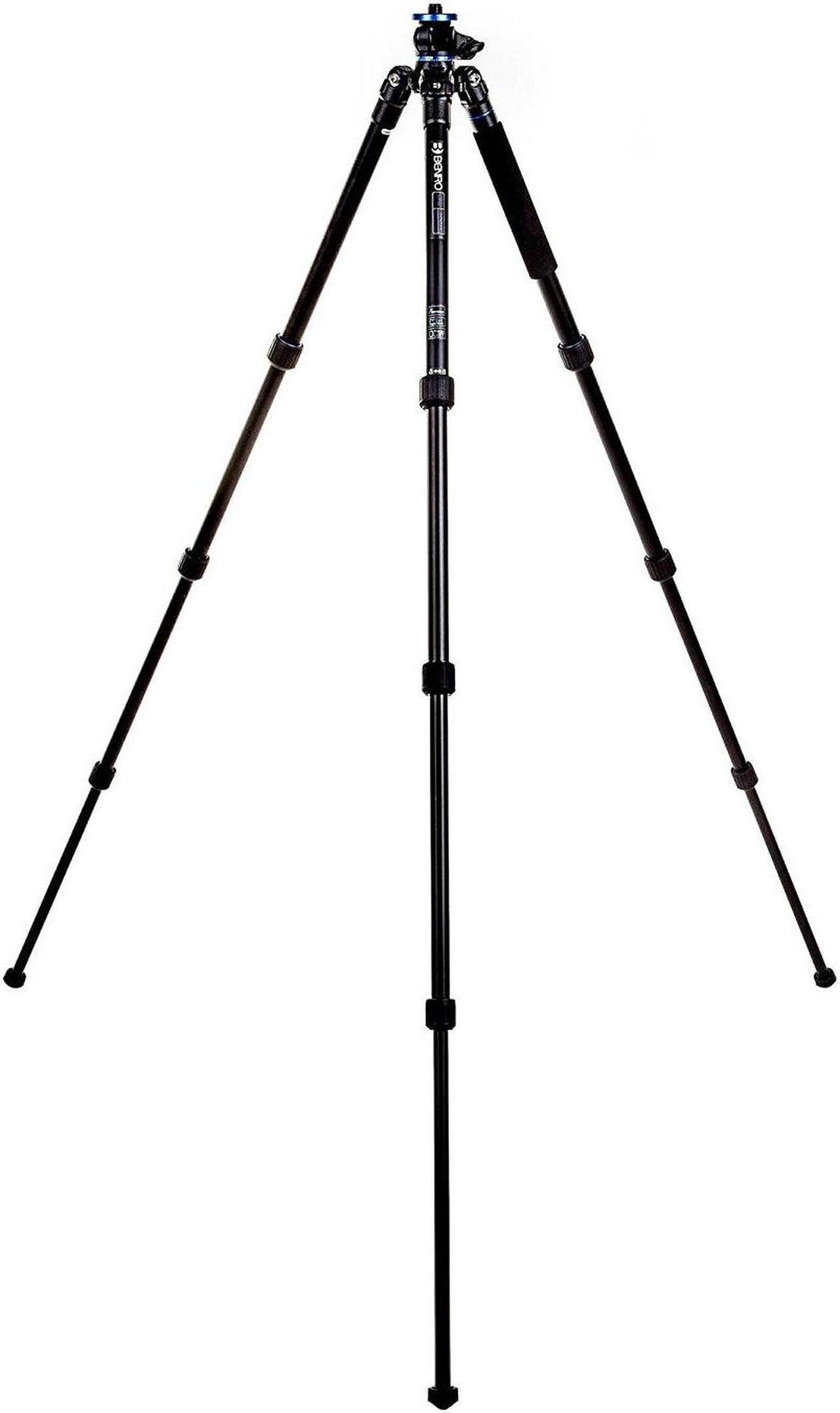 Alt view image 17 of 20 - Benro Go Plus FGP28A 4-Section Al Travel Tripod with Monopod, 65.2" Height