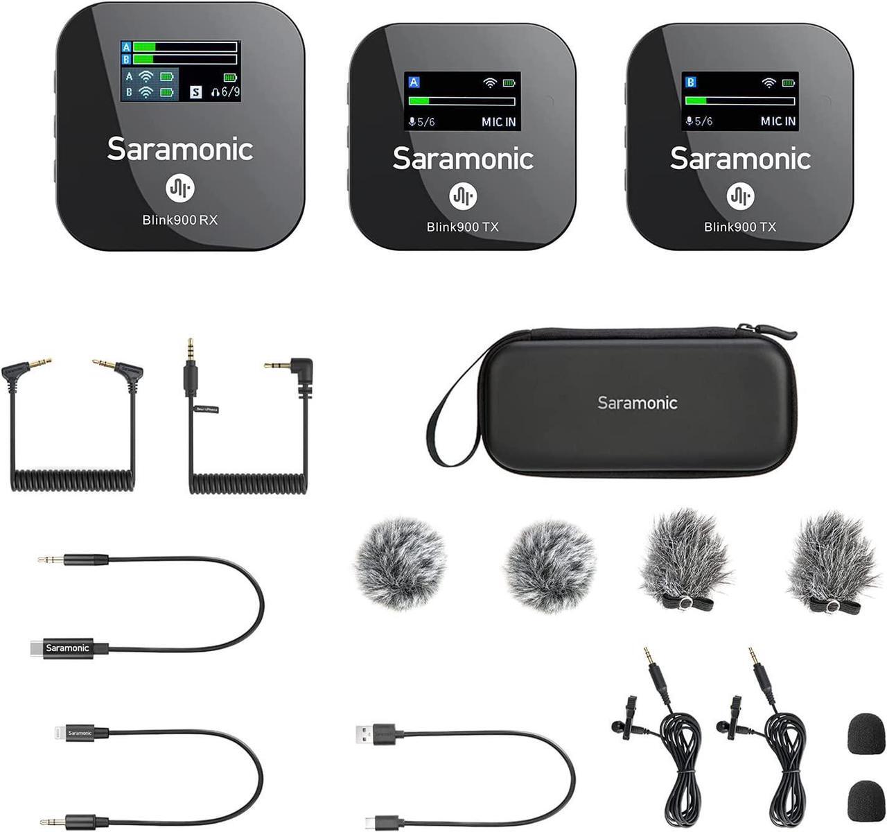Main image of Saramonic Blink BLINK900B2 2-Person Wireless Omni Lav Mic System Cam-Mount 2.4 GHz