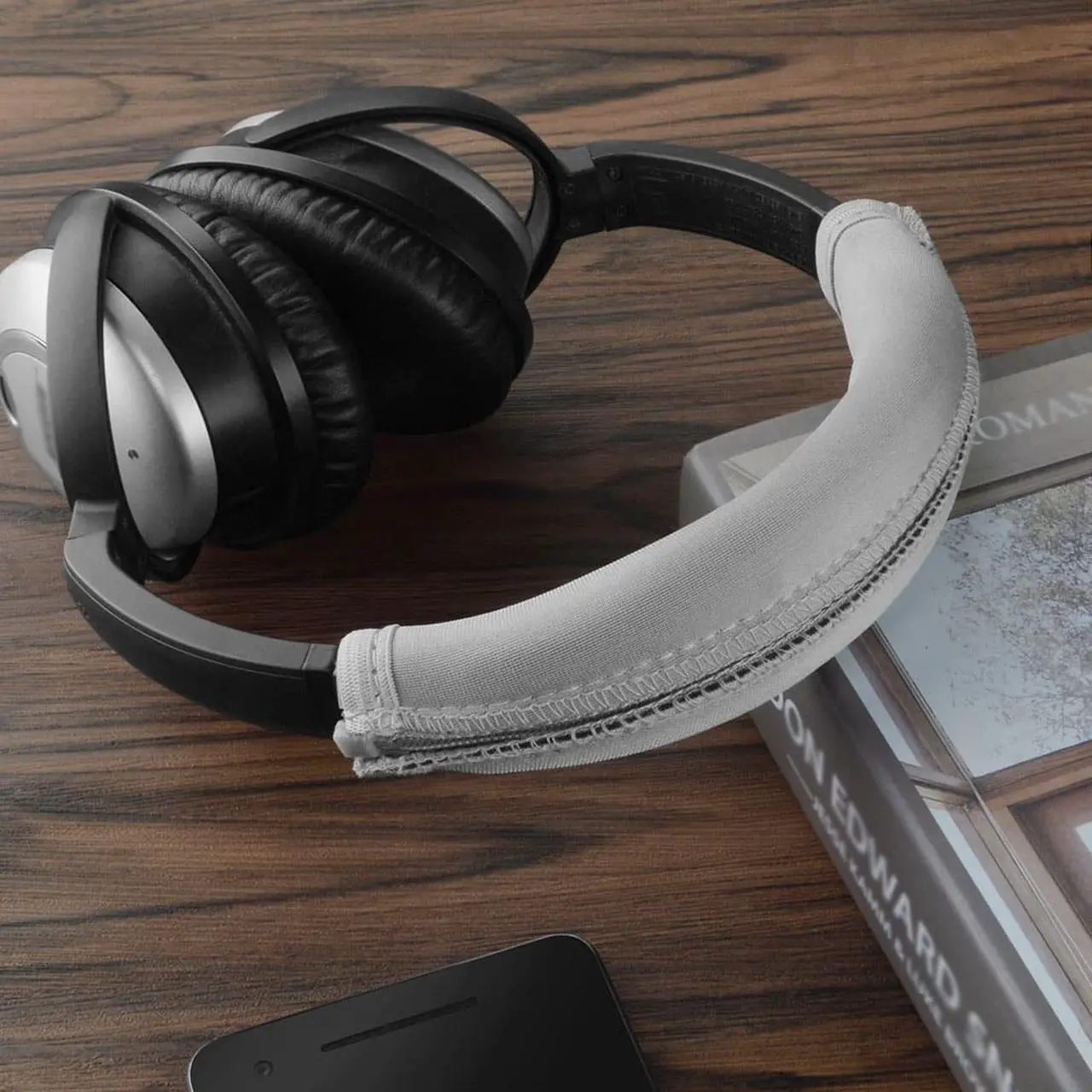 Alt view image 8 of 9 - Geekria Headband Cover Compatible with Bose QuietComfort QC 15, QC2 Headphones / Headband Protector Repair Parts / Easy DIY Installation No Tool Needed (Gray)