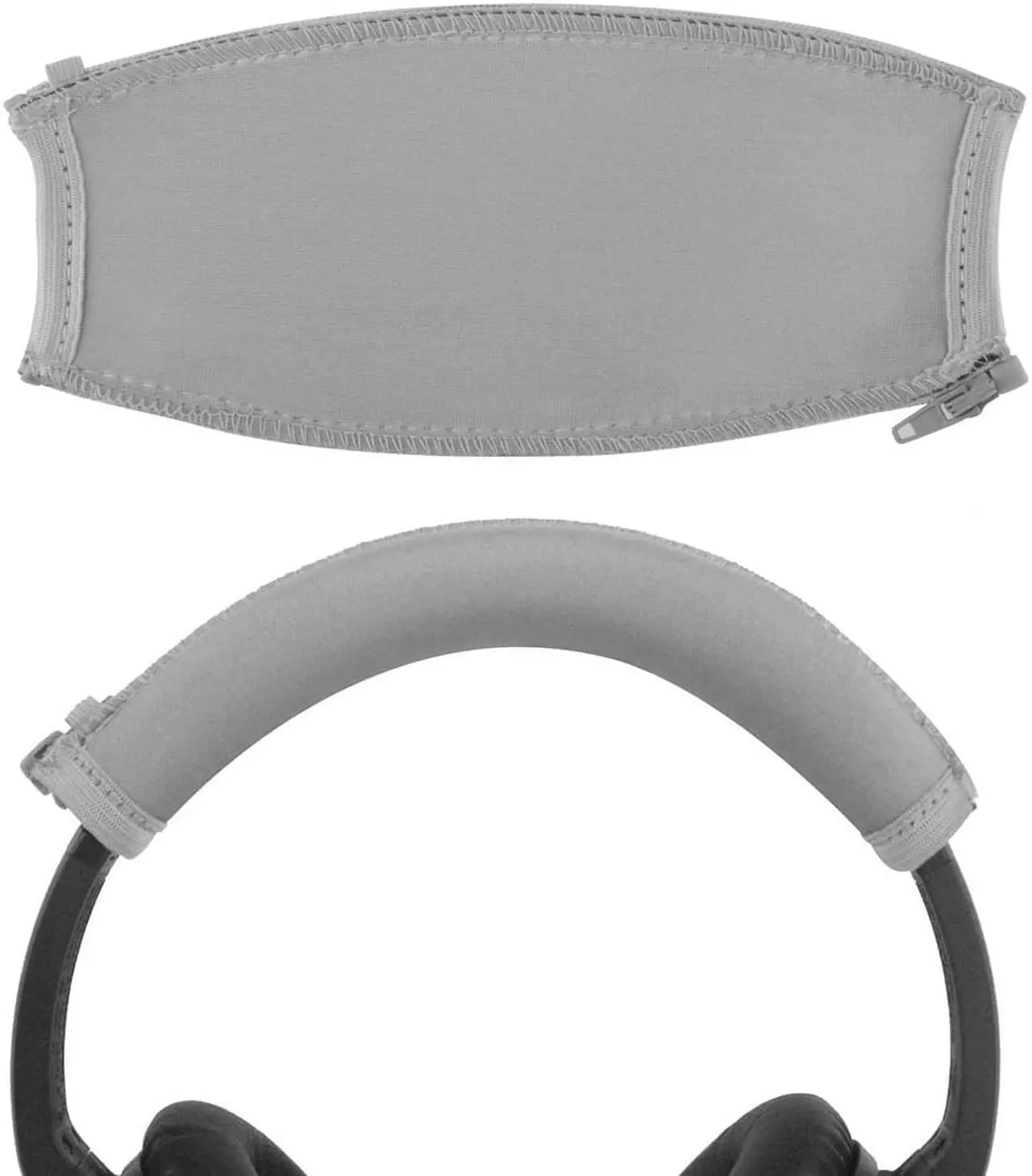 Alt view image 2 of 9 - Geekria Headband Cover Compatible with Bose QuietComfort QC 15, QC2 Headphones / Headband Protector Repair Parts / Easy DIY Installation No Tool Needed (Gray)