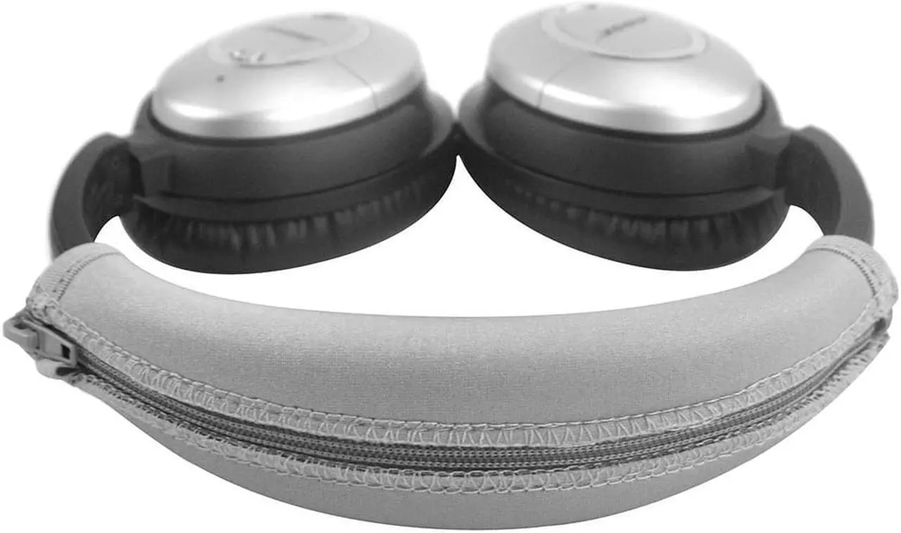 Alt view image 5 of 9 - Geekria Headband Cover Compatible with Bose QuietComfort QC 15, QC2 Headphones / Headband Protector Repair Parts / Easy DIY Installation No Tool Needed (Gray)