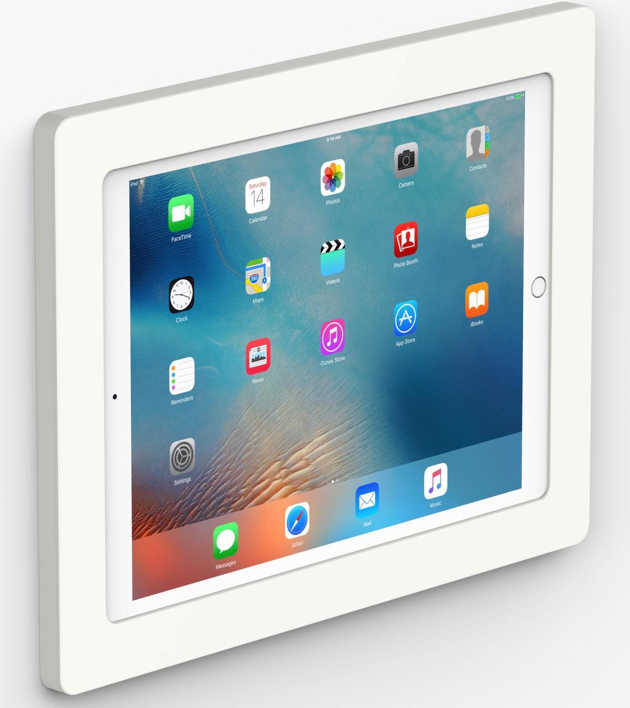 Main image of VidaMount White On-Wall Tablet Mount compatible with iPad Pro 12.9" (1st/2nd Gen)