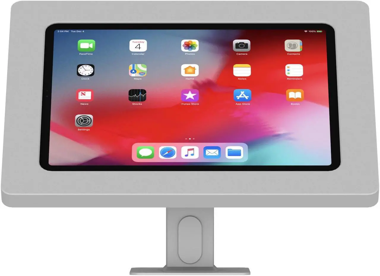 Alt view image 2 of 7 - VidaMount Light Grey Enclosure and Rotating & Tilting Desk/Table Mount [Bundle] compatible with iPad Pro 11" (1st Gen) & Air 10.9" (4th Gen)
