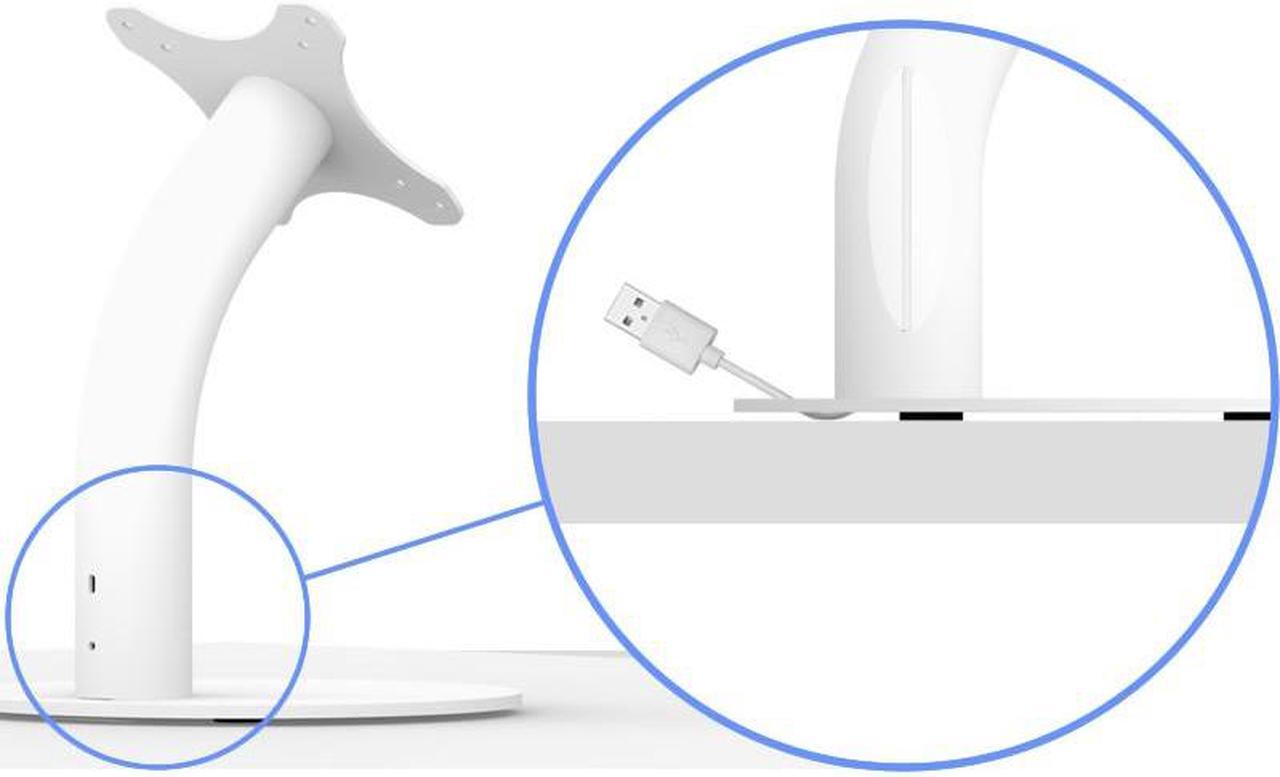 Alt view image 7 of 7 - VidaMount White Enclosure and Portable Fixed Stand [Bundle] compatible with iPad Pro 11" (1st Gen) & Air 10.9" (4th Gen)