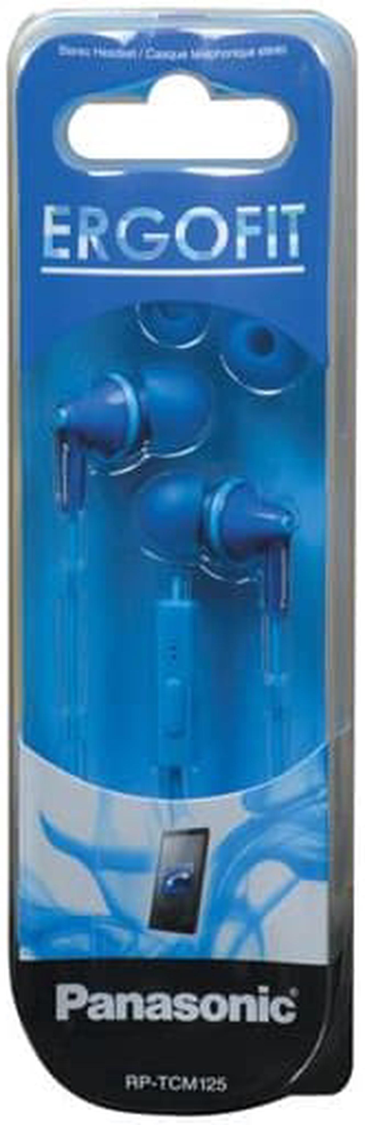 Alt view image 4 of 8 - Panasonic Rp-tcm125-a Tcm125 Earbuds With Remote & Microphone (Blue)
