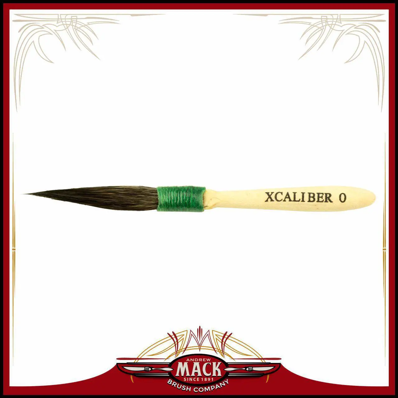 Main image of The XCaliber Striping Brush Series 1 1/2" Short Blue Squirrel Hair For Greater Control And Intricate Design - Size 0