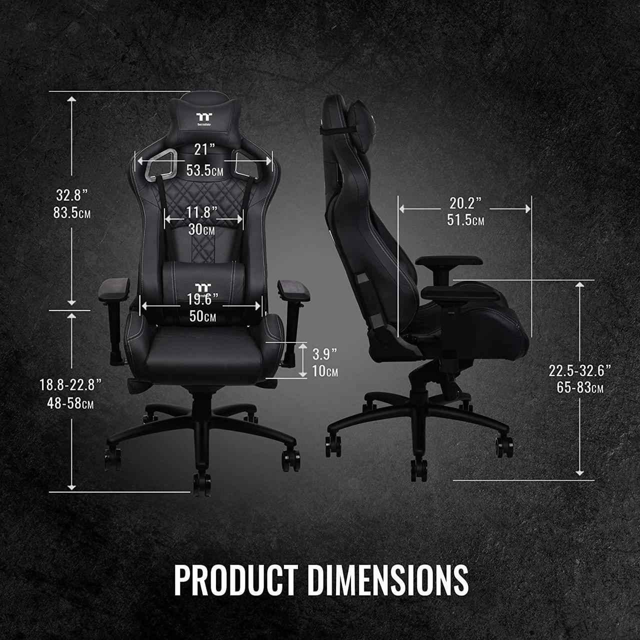 Alt view image 3 of 6 - Thermaltake GGC-XFR-BBMFDL-TW X FIT Real Leather Gaming Chair
