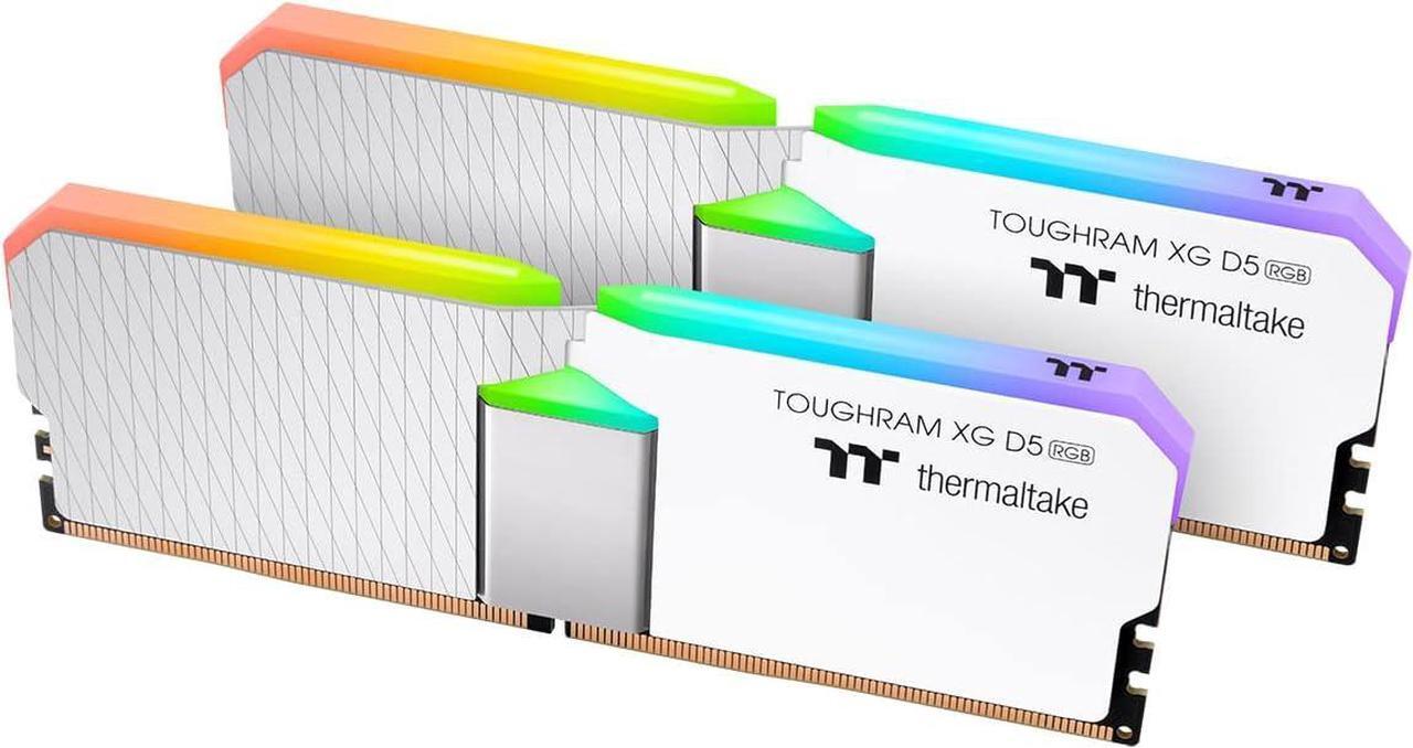 Main image of Thermaltake TOUGHRAM XG RGB D5 Memory DDR5 32 GB (16GBx2) 5600 Mhz C36, Hynix IC, 16 LEDs, RG34D516GX2-5600C36B - White