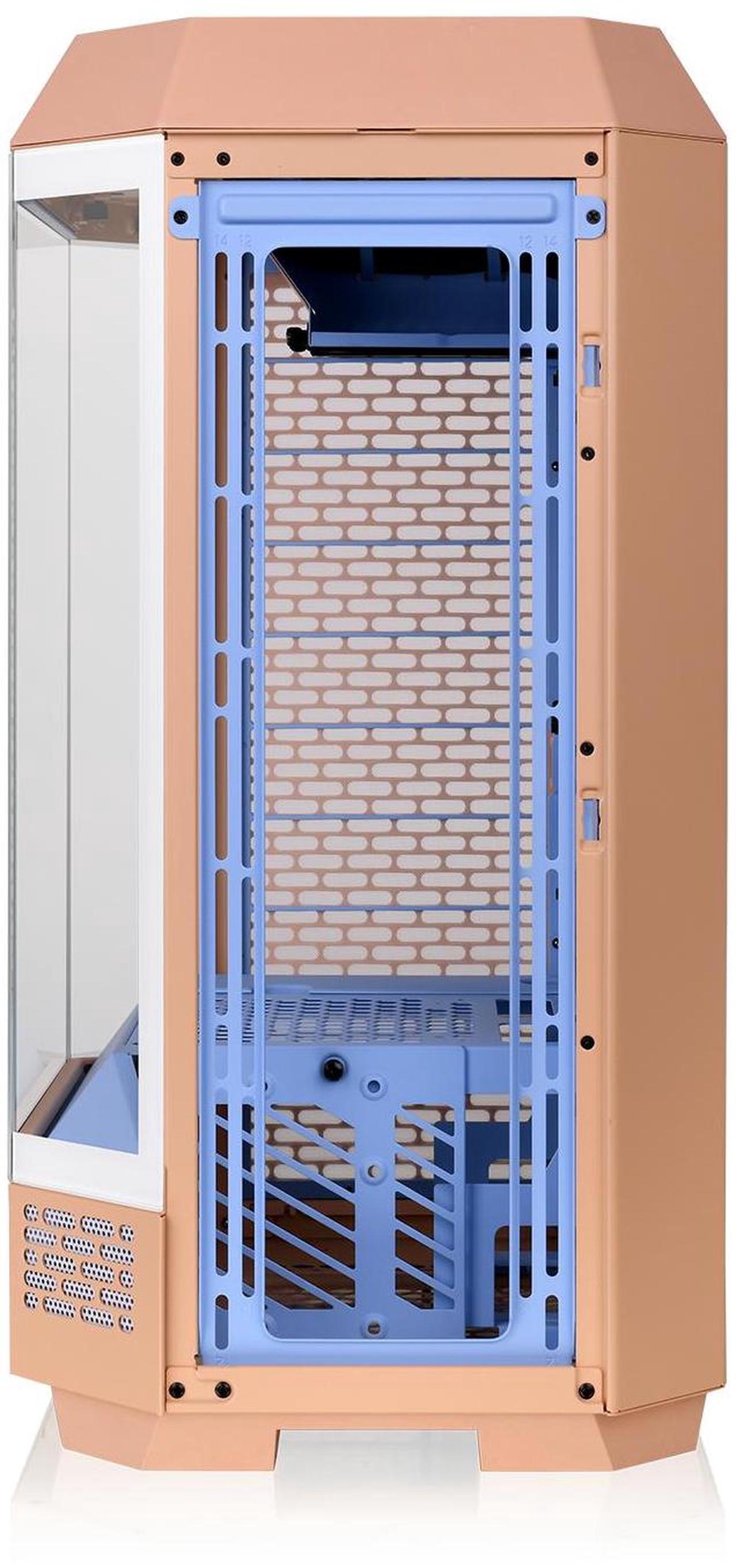 Alt view image 5 of 9 - Thermaltake Tower 300 Summer Edition Peach Fuzz Micro-ATX Case; 2x140mm CT Fan Included; Supports Up to 420mm Radiator; Horizontal Display Capable; CA-1Y4-00SKWN-00