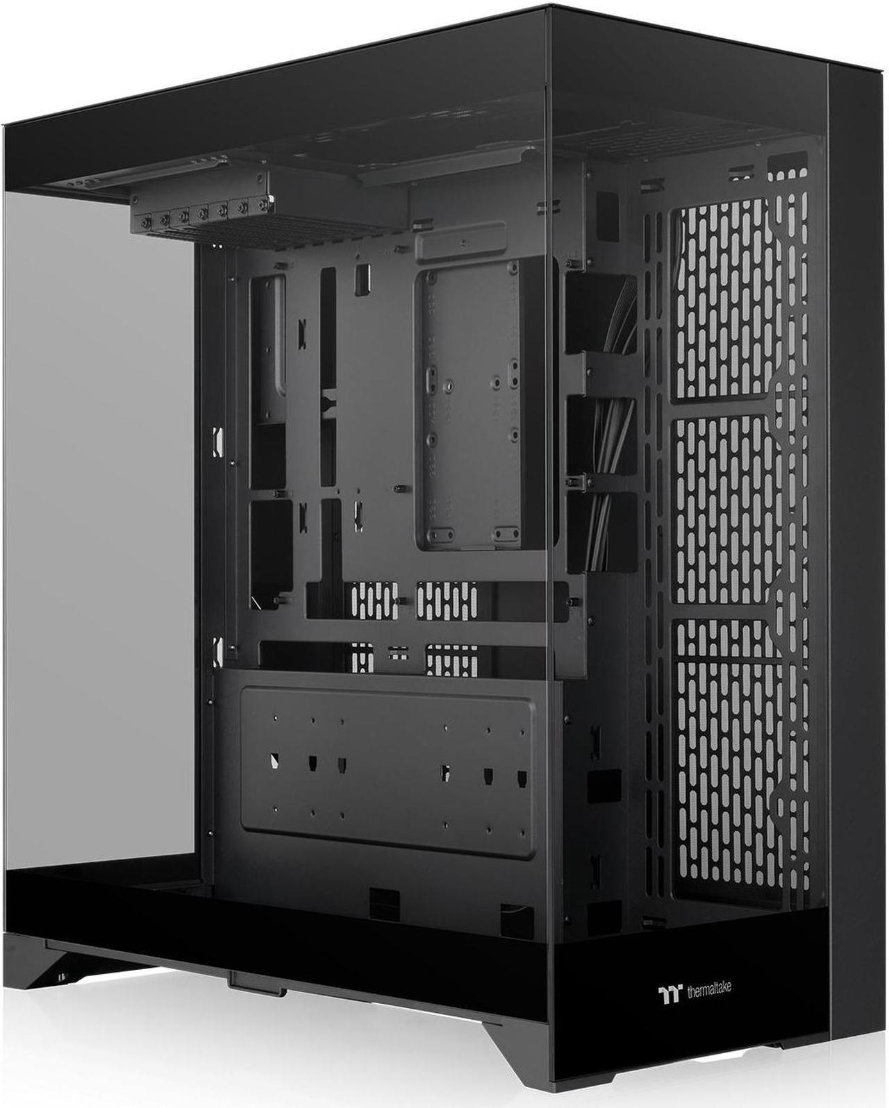 Thermaltake CTE E550 TG Black Mid Tower ATX Case; 3 Tempered Glass Panels; Hidden-Connector Motherboard Support; Three-Way VGA Installations; Dual Chamber Design; CA-1Z8-00M1WN-00