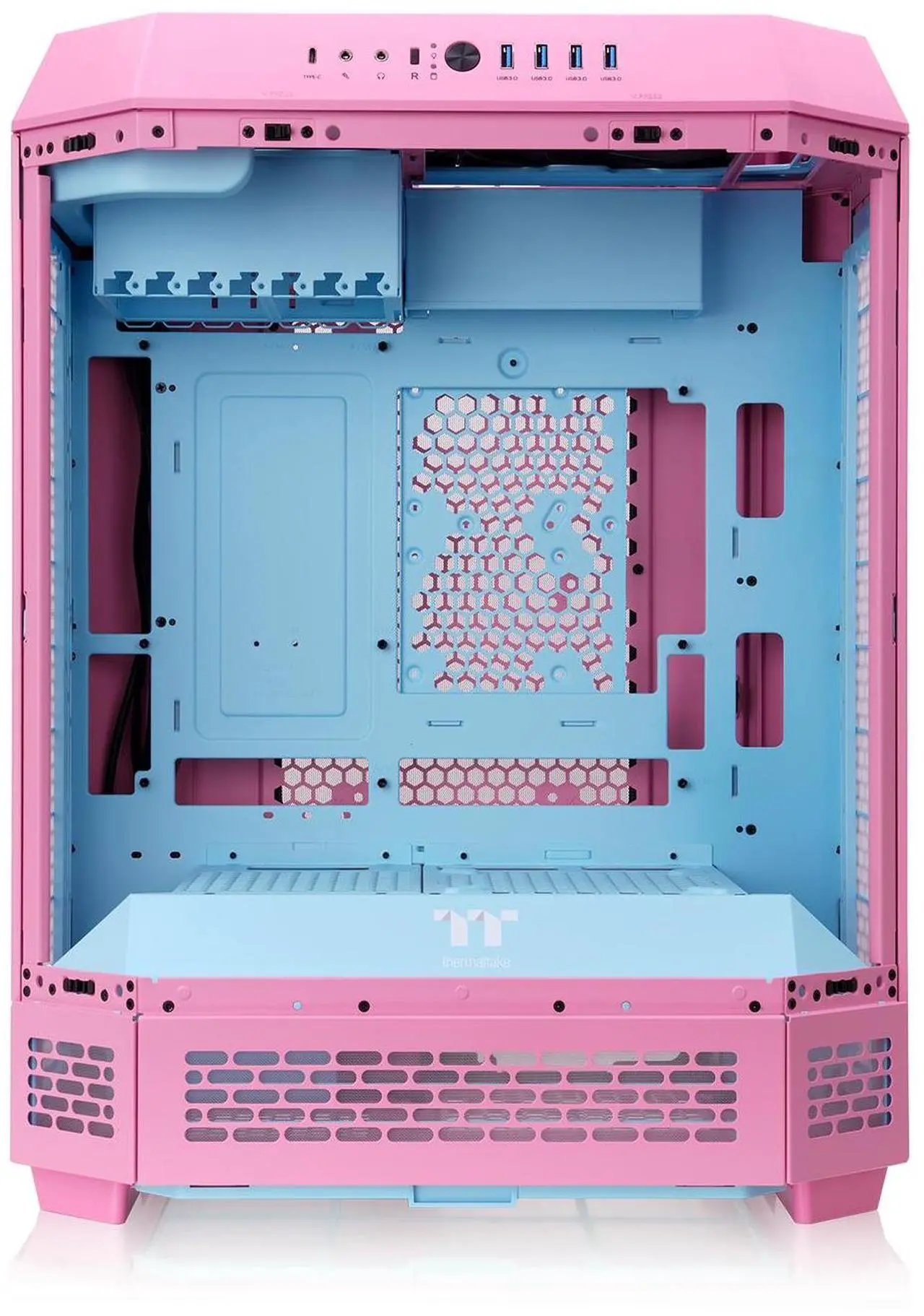 Alt view image 3 of 15 - Thermaltake The Tower 600 Bubble Pink Mid Tower Chassis CA1Z100MAWN00