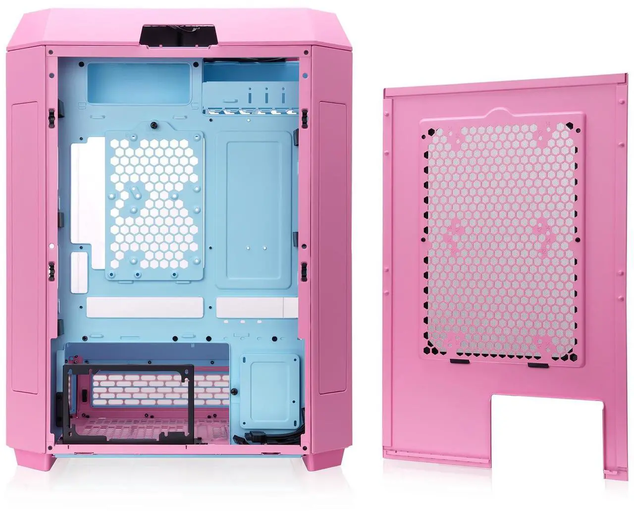 Alt view image 5 of 15 - Thermaltake The Tower 600 Bubble Pink Mid Tower Chassis CA1Z100MAWN00