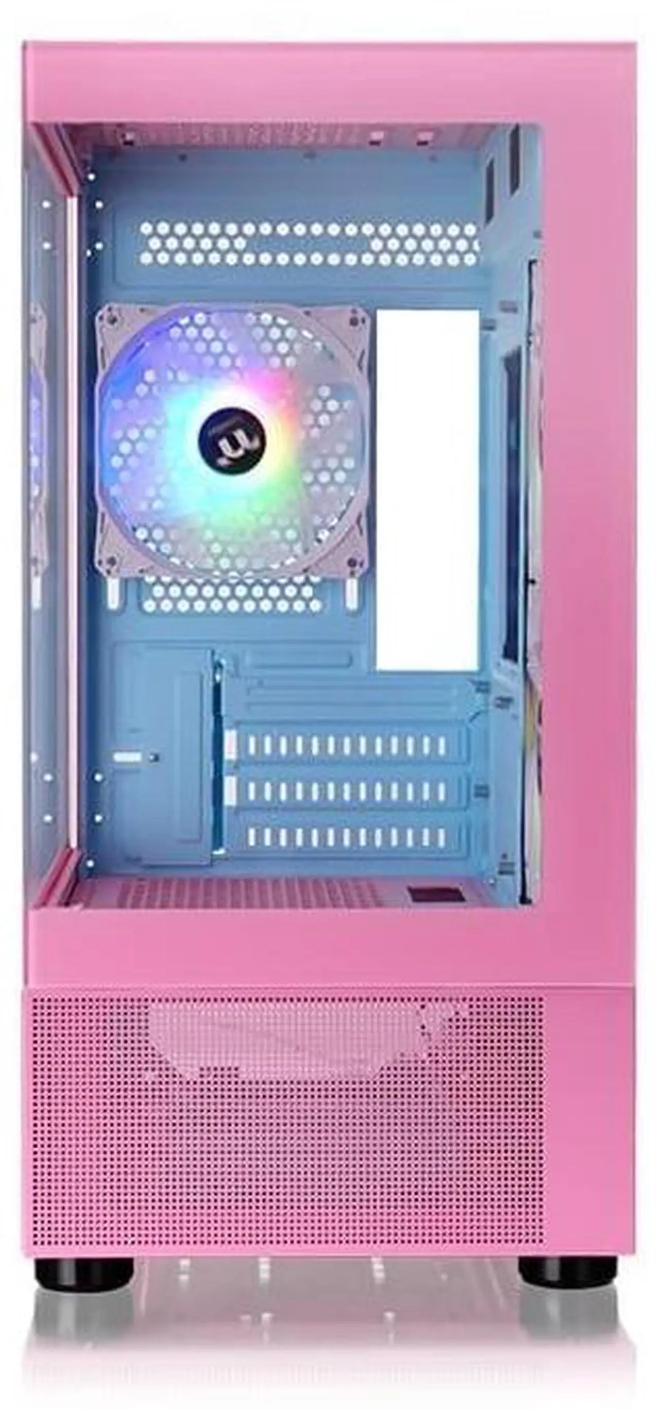 Alt view image 2 of 20 - Thermaltake View 170 TG ARGB m-ATX Chassis; 3x120mm ARGB Lite Fans Included; 280mm Radiator Support; 340mm GPU Clearance; 160mm Air Cooler Max Height; Bubble Pink; CA-1Z4-00MAWN-01