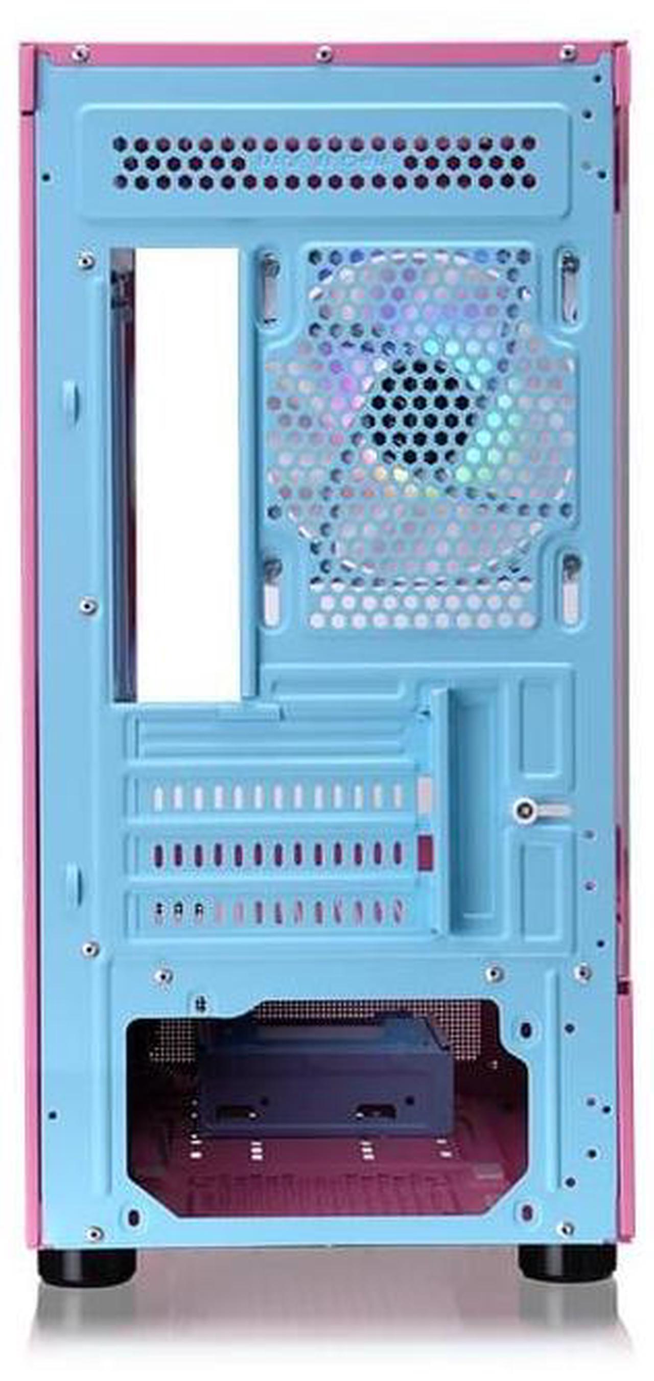 Alt view image 6 of 20 - Thermaltake View 170 TG ARGB m-ATX Chassis; 3x120mm ARGB Lite Fans Included; 280mm Radiator Support; 340mm GPU Clearance; 160mm Air Cooler Max Height; Bubble Pink; CA-1Z4-00MAWN-01