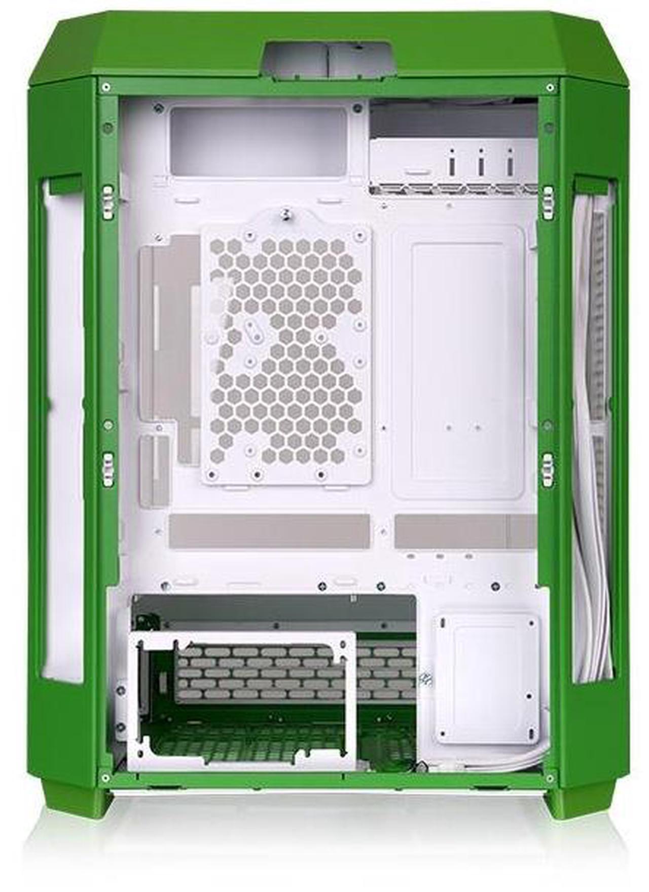 Alt view image 4 of 14 - Thermaltake Tower 600 Mid Tower; 2x140mm CT Fans Included; 420mm Radiator Support; 400mm GPU Clearance; Hidden Connector Support; Rotatable PCIe Slots; Light-Year Green; CA-1Z1-00MOWN-00