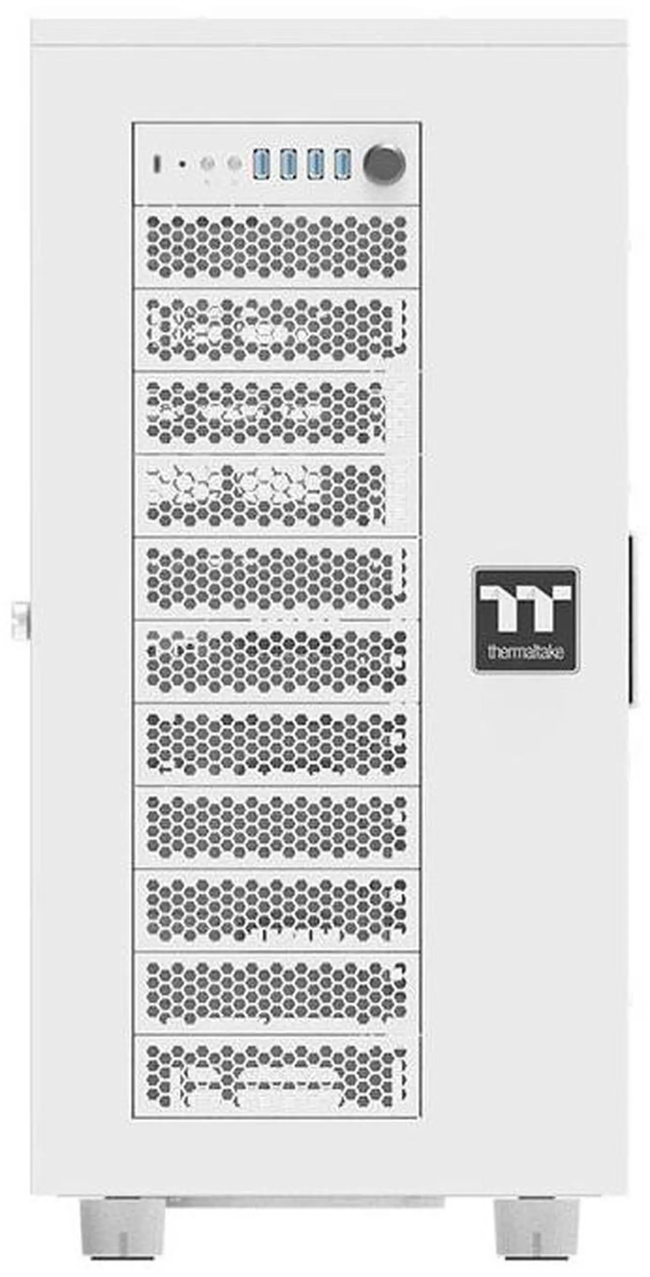 Alt view image 4 of 6 - Thermaltake AX700 Snow TG Super Tower; SSI-CEB/SSI-EEB/XL-ATX/E-ATX; 560mm Radiator Support; 360mm-630mm GPU Clearance; Support for up to 18x 3.5 or 2.5"; Supports 2X 5.25; CA-11B-00F6WN-00