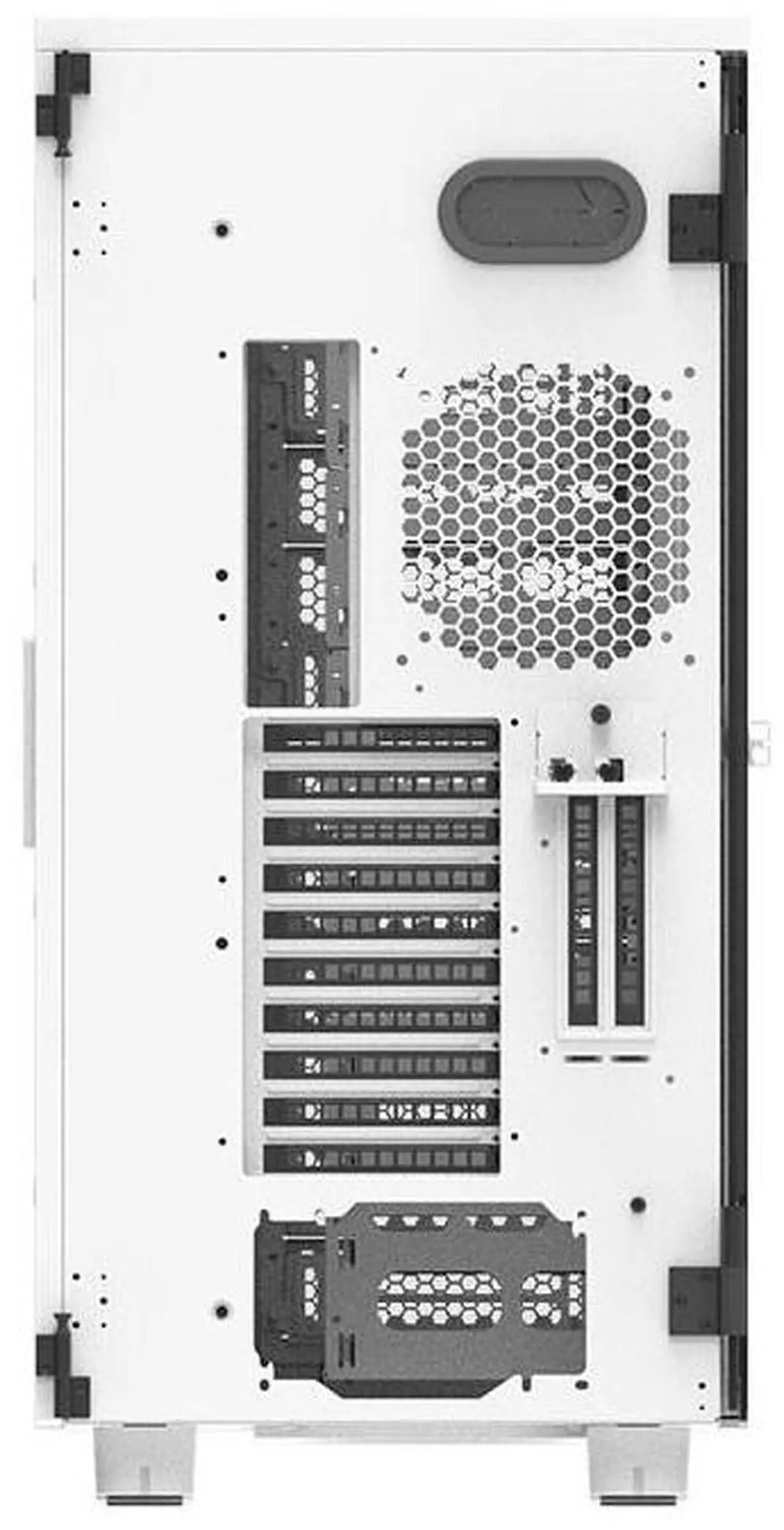 Alt view image 6 of 6 - Thermaltake AX700 Snow TG Super Tower; SSI-CEB/SSI-EEB/XL-ATX/E-ATX; 560mm Radiator Support; 360mm-630mm GPU Clearance; Support for up to 18x 3.5 or 2.5"; Supports 2X 5.25; CA-11B-00F6WN-00