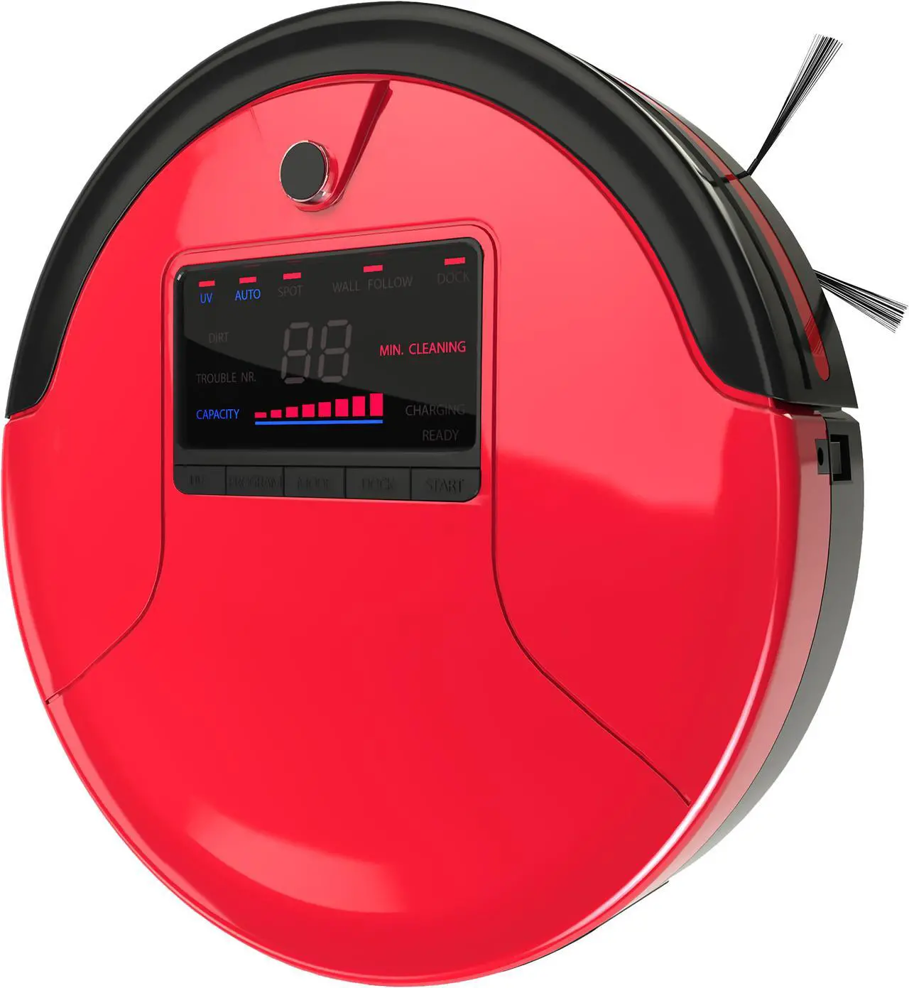 Alt view image 3 of 20 - bObsweep PetHair Robotic Vacuum Cleaner and Mop, Rouge