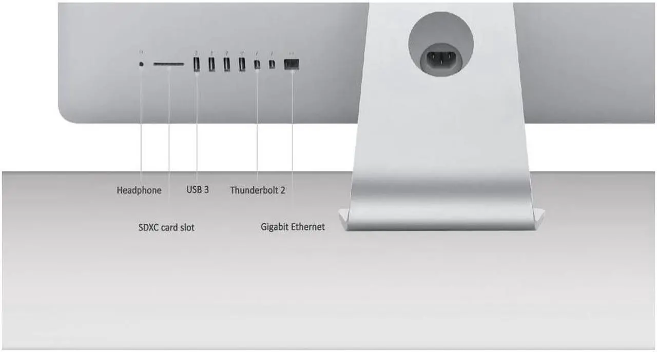 Alt view image 3 of 3 - Apple iMac MNE92LL/A 27 Inch, 3.4 GHz Intel Core i5, 8GB RAM, 1TB Fusion Drive, Silver (Renewed), Mac OS