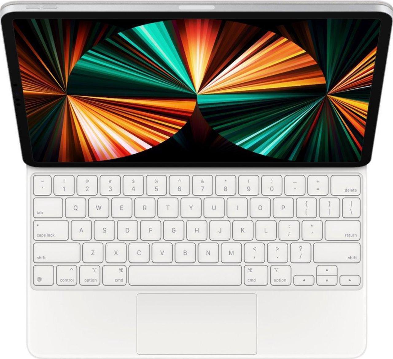 Main image of Apple Magic Keyboard (2021) for 12.9 inches iPad Pro (A2480) (White, MJQL3)