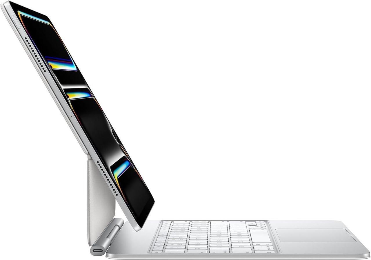 Alt view image 4 of 5 - Apple iPad Magic Keyboard Case for iPad Pro 13-inch (M4)  Great Typing Experience  Built-in Trackpad  Function Row  US English - White
