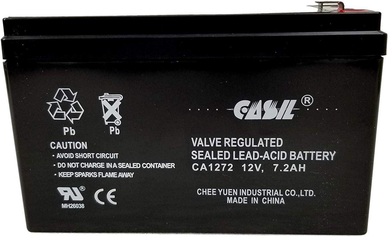 Alt view image 2 of 2 - CASIL 12v 7.2ah F2 for UPS Battery for Power-Sonic Battery PS-1270-F2 12v 7.2ah F2