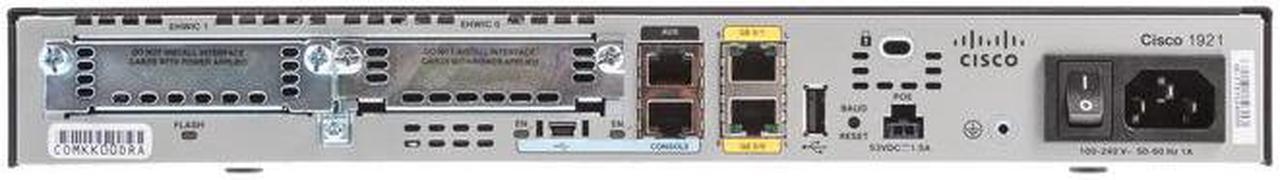 Alt view image 11 of 13 - Cisco 1921 Series Integrated Services Router, CISCO1921-SEC/K9, Lifetime Wty