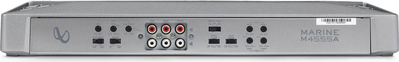 Alt view image 13 of 20 - Infinity M704A 4 Channel Marine Amplifier Silver 1000W