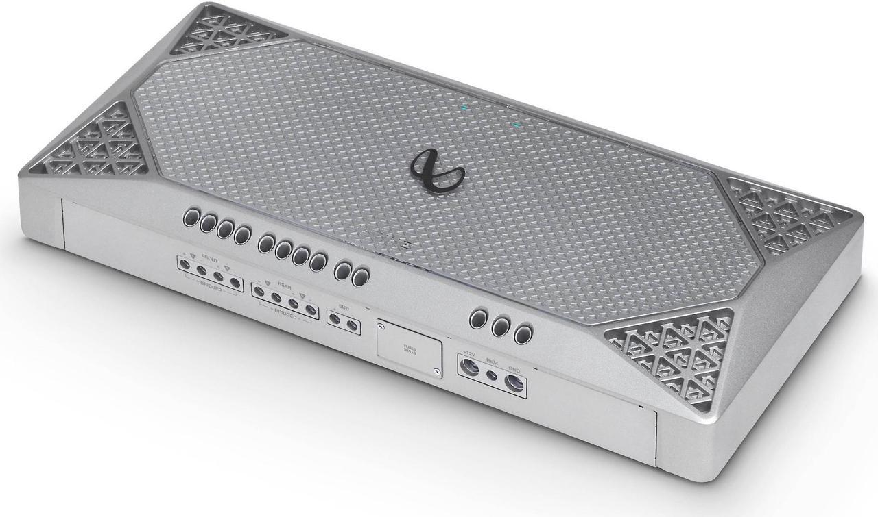 Alt view image 9 of 20 - Infinity M704A 4 Channel Marine Amplifier Silver 1000W