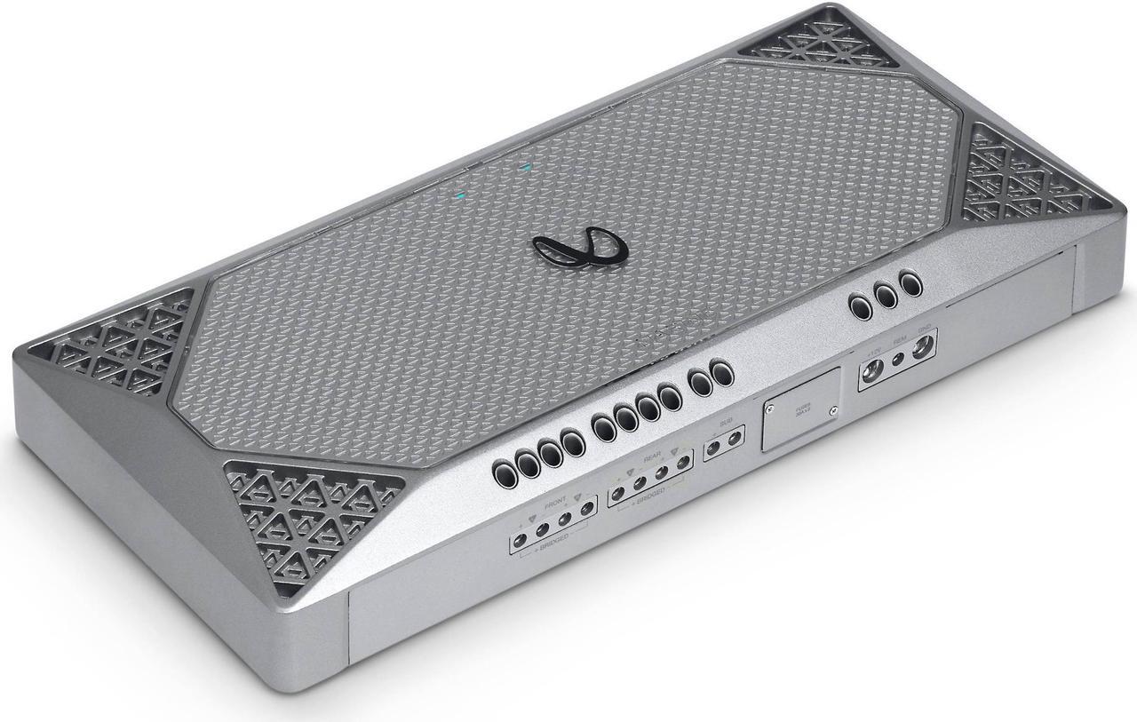 Alt view image 12 of 20 - Infinity M704A 4 Channel Marine Amplifier Silver 1000W