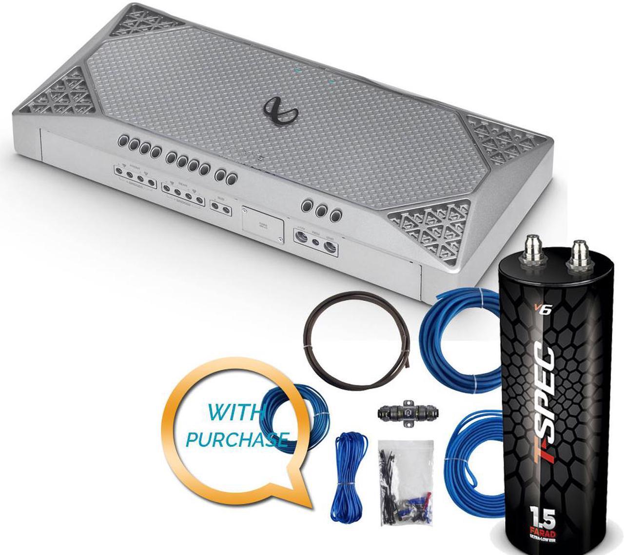 Alt view image 8 of 20 - Infinity M704A 4 Channel Marine Amplifier Silver 1000W