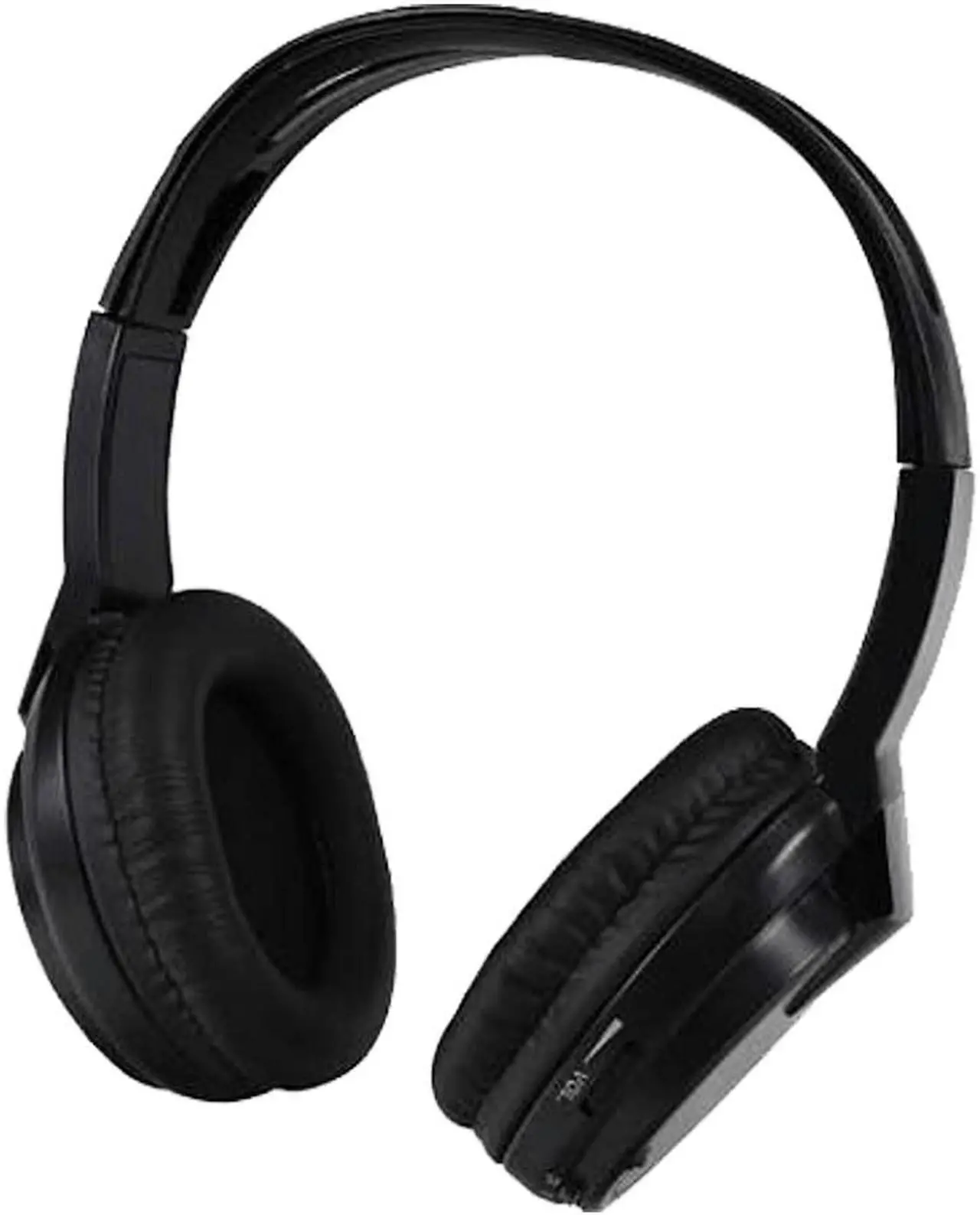 Alt view image 5 of 7 - Audiovox Wireless Headphones Single channel IR Faux leather ear piece 2-AAA included