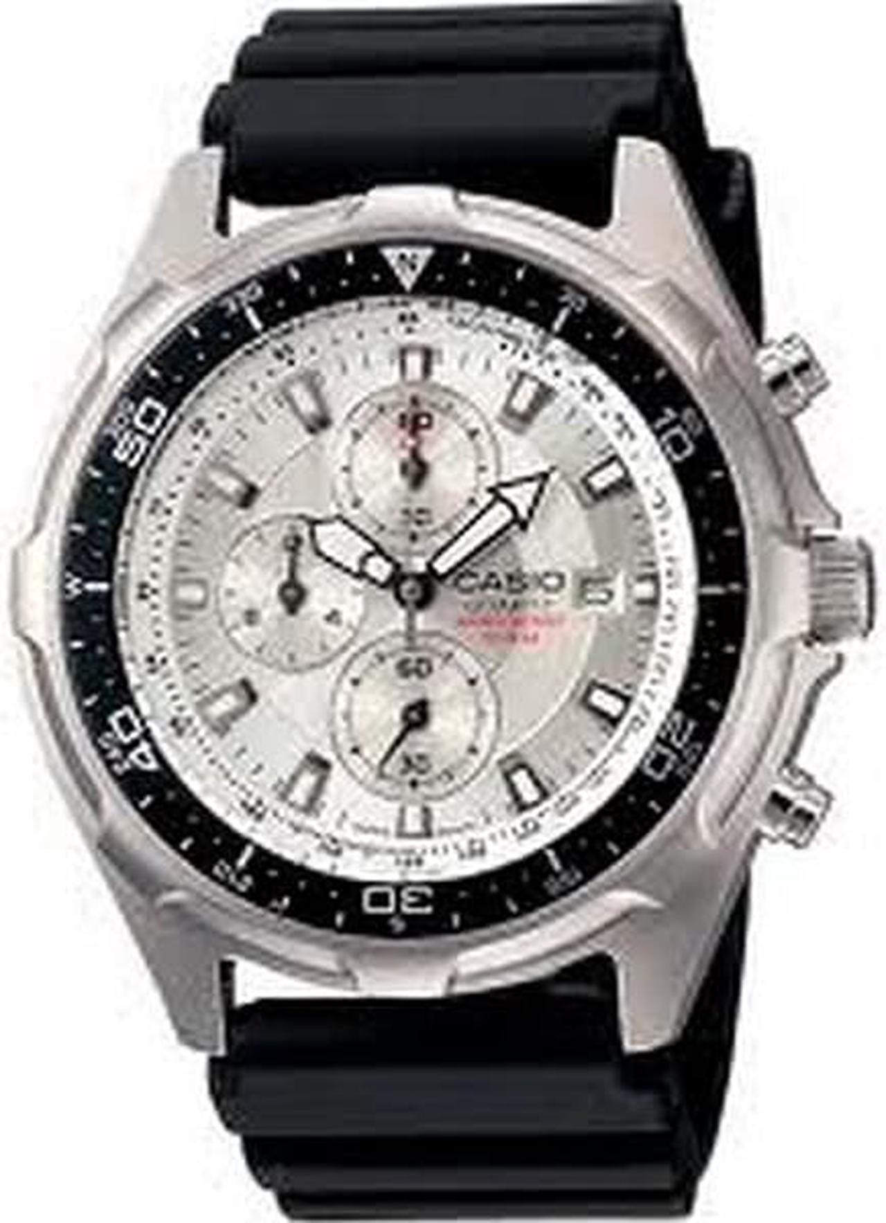 Alt view image 18 of 20 - Casio AMW330-7AV Men's Analog/Digital Dive Chronograph Resin Strap Sports Watch
