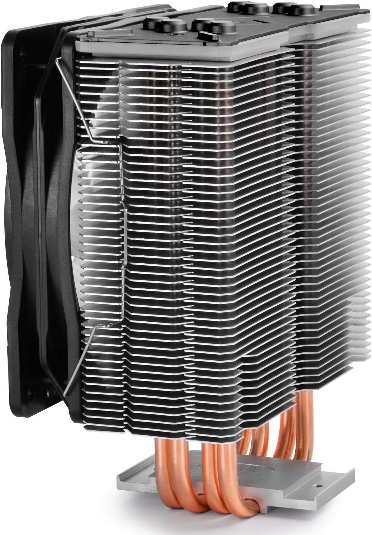 Alt view image 8 of 10 - DEEPCOOL GAMMAXX GT, Black Top Cover, CPU Air Cooler, Motherboard Sync, RGB Top Cover and Fan, Cable or Motherboard Control Supported, 4 Heatpipes, 120mm RGB Fan, Universal Socket Solution