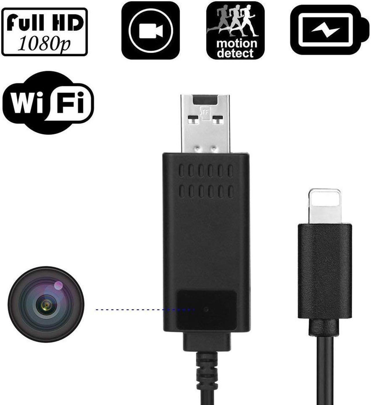 Main image of Hidden camera 1080P HD USB cable charger wifi hidden cameras wireless IP camera for use in home security surveillance or as a mini nanny cam(not included SD card)