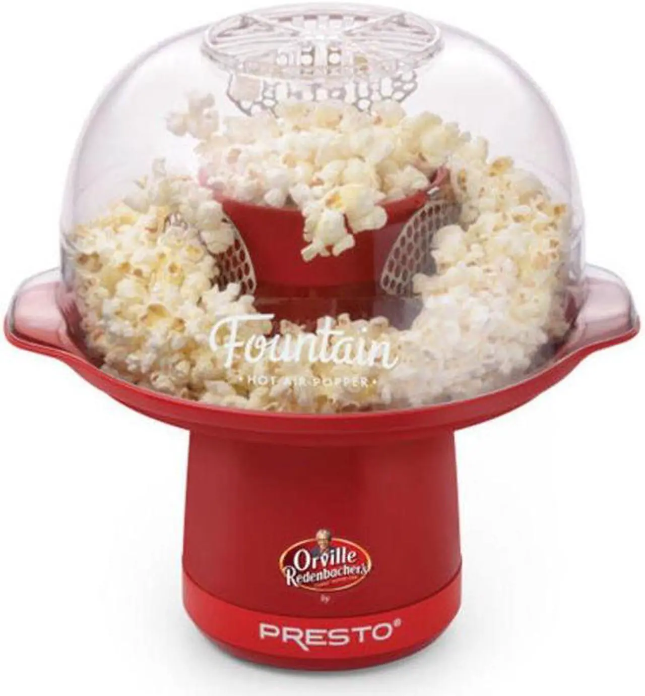 Alt view image 6 of 20 - PRESTO 04868 Orville Redenbacher's Fountain Hot Air Popper, Red