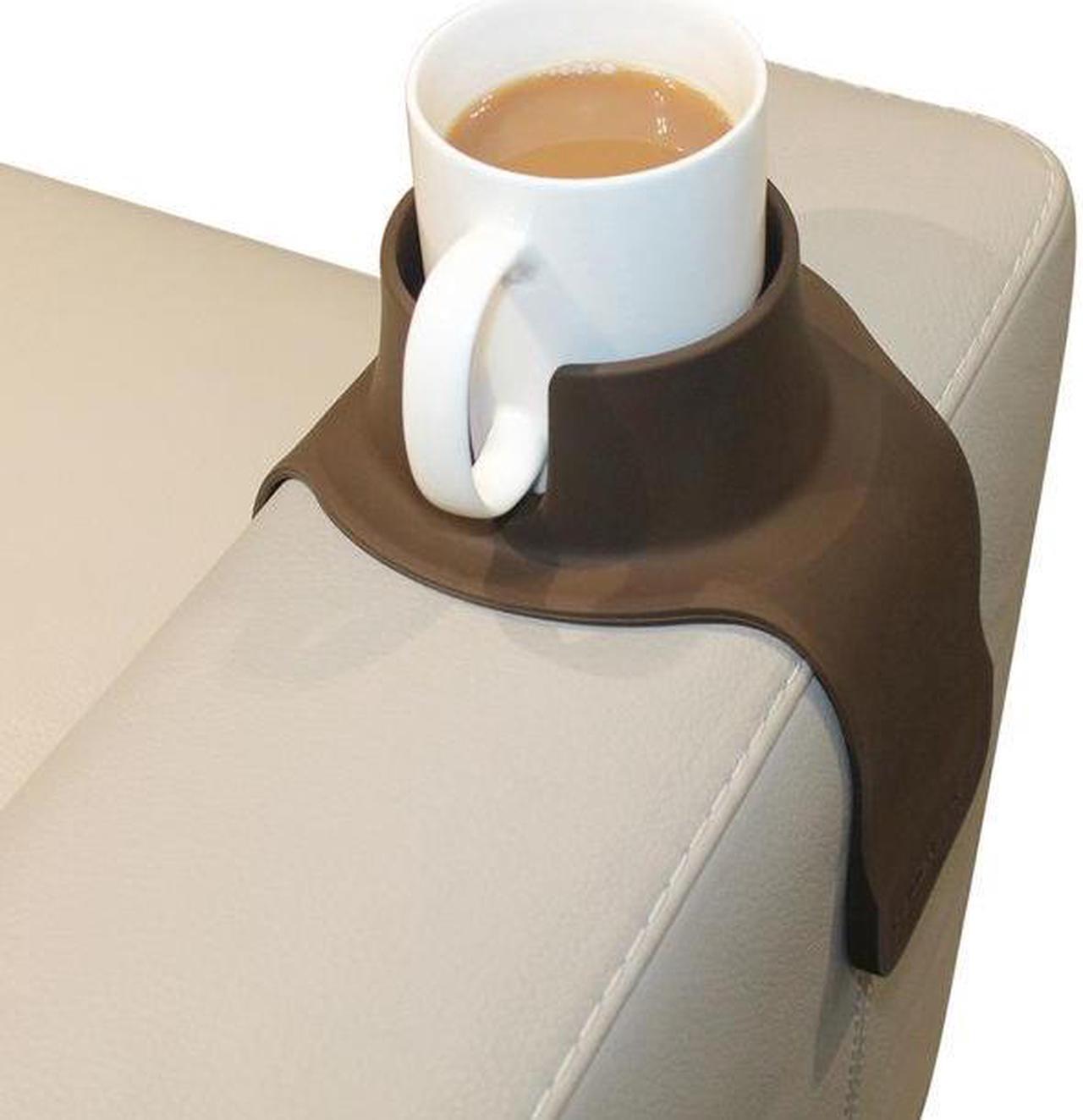 Alt view image 13 of 18 - CouchCoaster Weighted Drink Holder One Size Fits All Drinks, Mocha Brown