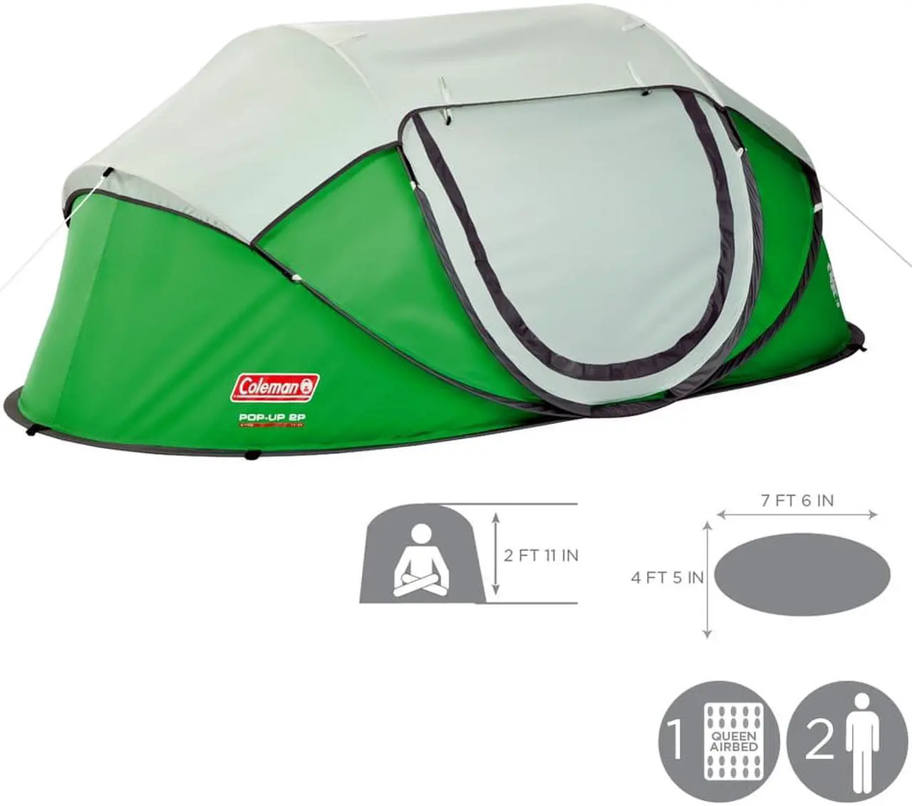 Alt view image 18 of 20 - COLEMAN POPUP 2 TENT