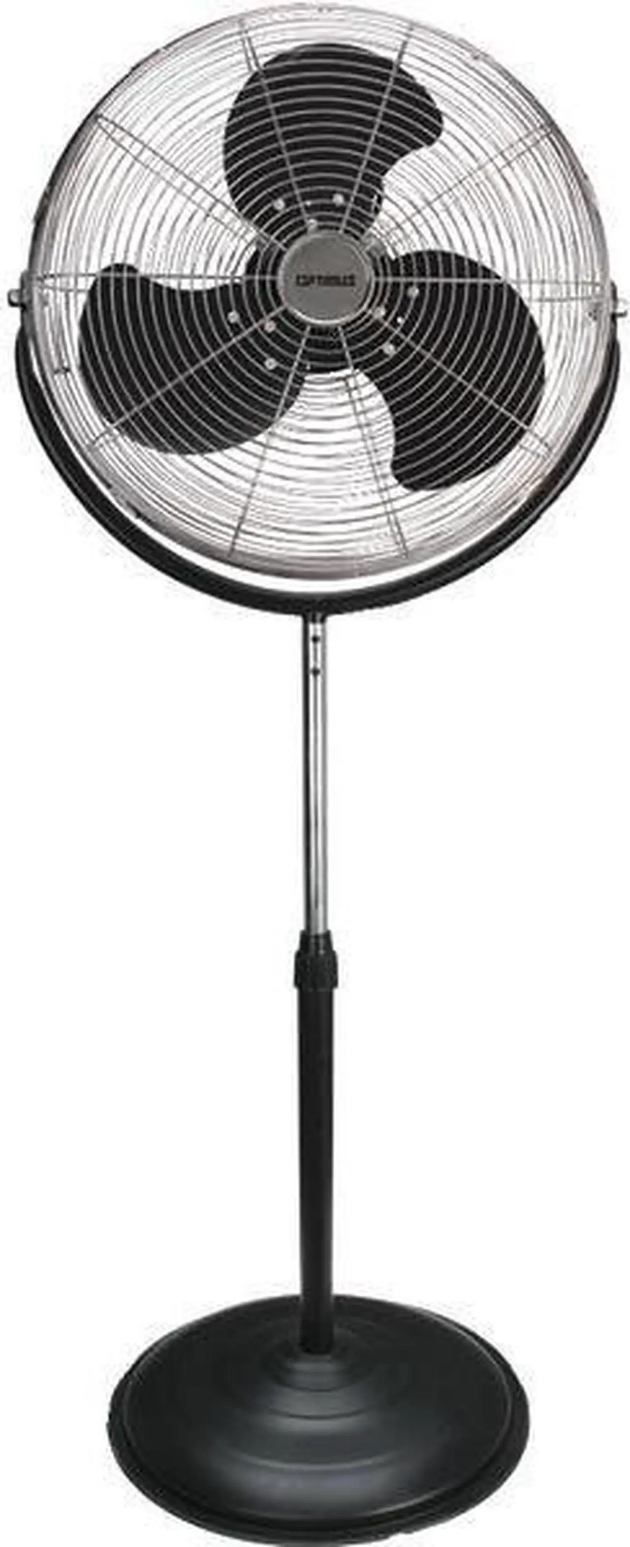 Alt view image 4 of 6 - Optimus 18 in. Stand Fan Industrial Chrome Grill - Black - F4184